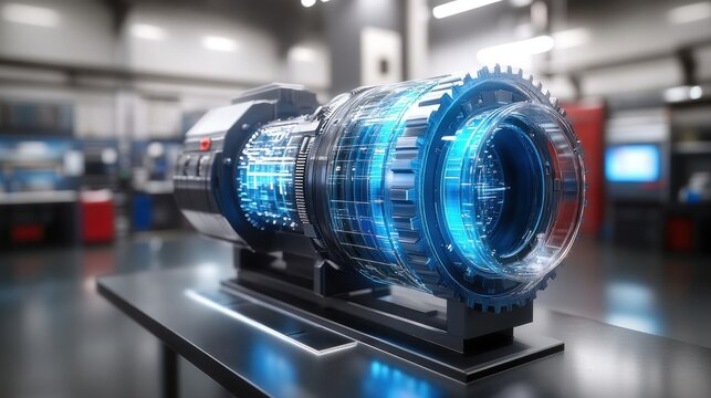 Advanced engine design with transparent overlay
