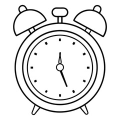 Download Alarm Clock Silhouette Vector Art And Illustration Eps File For Design.