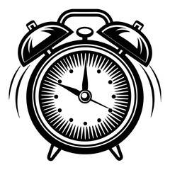 Download Alarm Clock Silhouette Vector Art And Illustration Eps File For Design.
