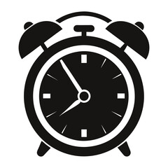 Download Alarm Clock Silhouette Vector Art And Illustration Eps File For Design.