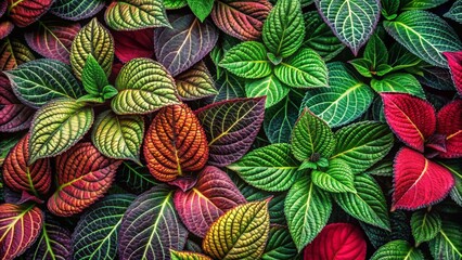 Colorful Ornamental Foliage Background