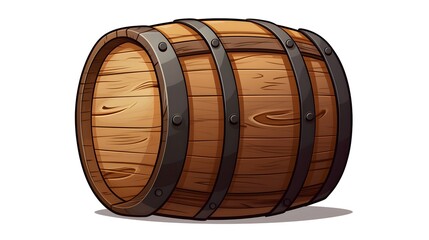 Vintage Cartoon Beer Barrel Stock Vector Illustration for Designs and Projects