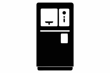 Fridge Water Dispenser Silhouette