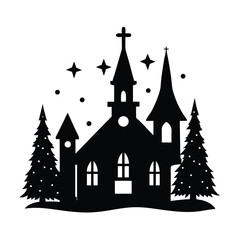 Fototapeta premium vector illustration of church