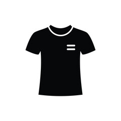 Naklejka premium T shirt icon representing apparel designed for web and mobile interfaces. Vector graphic