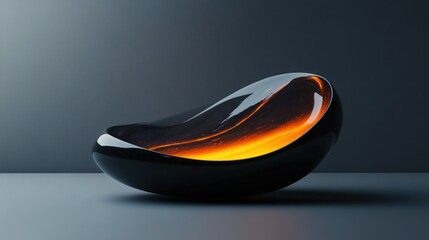 Abstract, organic, futuristic bowl