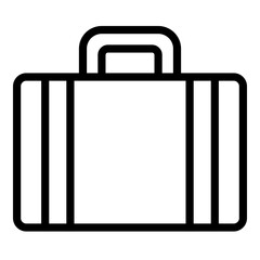 Travel suitcase icon vector illustration. briefcase icon vector illustration.