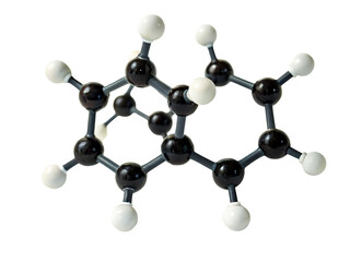 Chemical structure of organic compounds with a transparent background
