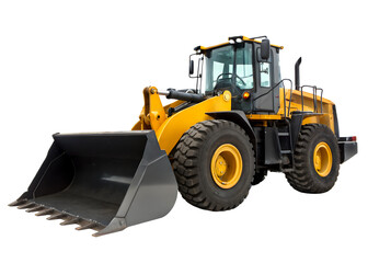 Fototapeta premium Heavy equipment loader ready for construction work on site