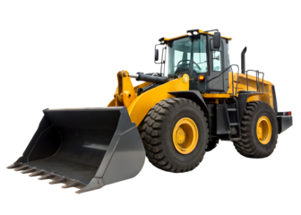 Heavy equipment loader ready for construction work on site