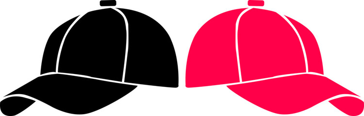 caps black and pink vector file svg