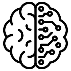 Naklejka premium Brain Icon