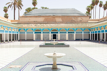 Grand courtyard in Bahia Palace
