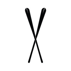 black matches isolated on white background