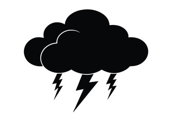 Thunderstorm Clouds Dark Sky Illustration