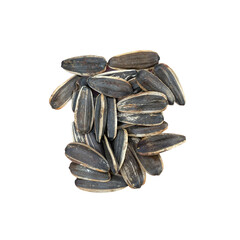 sunflower seeds isolated on white background