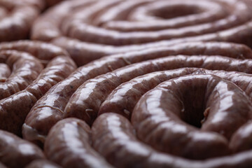 Homemade Polish style pork sausages.