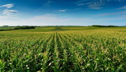 Field of Corn in Midwest