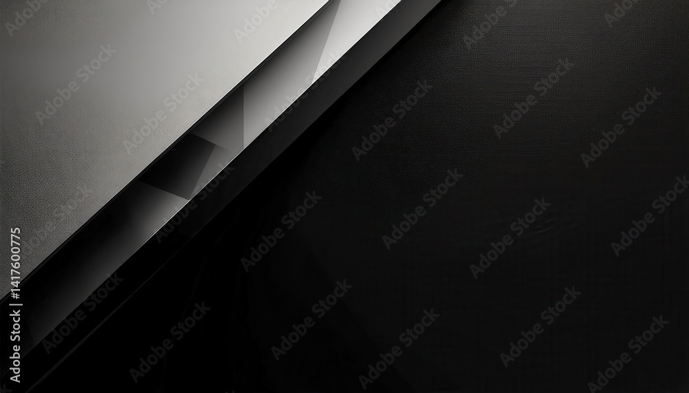 Aufkleber dark abstract diagonal lines with textured fabric and metallic contrast, perfect for tech background, luxury branding, or modern graphic design element


