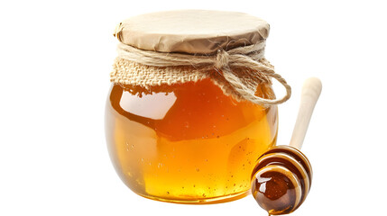 Honey Jar Isolated on White Background for Professional Designs