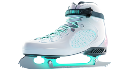 Professional Ice Skates Isolated on White Background - High Quality Stock Image