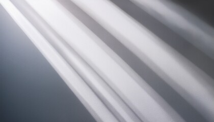 Fototapeta premium diagonal shadow and rays of light on a white background