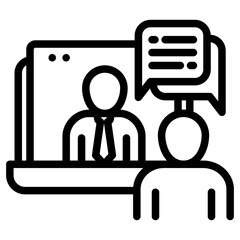 Online Meeting Icon