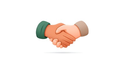 Diverse Hands Shaking in Agreement Representing Partnership and Collaboration Concept for Business