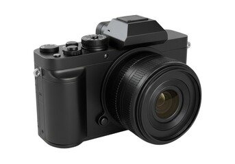 Digital camera isolated on white background