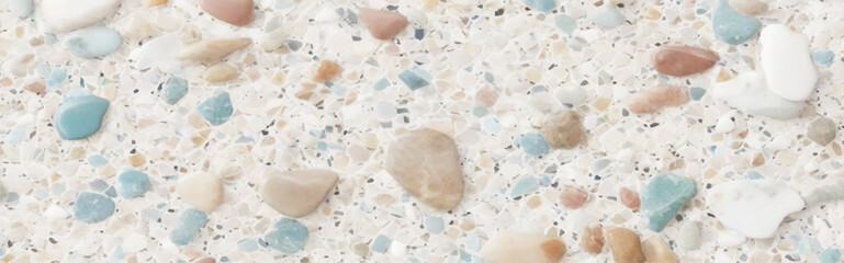 Colorful terrazzo pattern abstract background vector illustration. Multicolored terrazzo with tiny colorful marble patterns. Abstract design with colorful terrazzo flooring texture background.	
