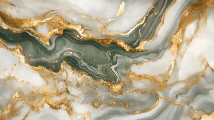 Shimmering Gold Liquid Marble Effect with Swirling Shine on Dark Luxe Background
