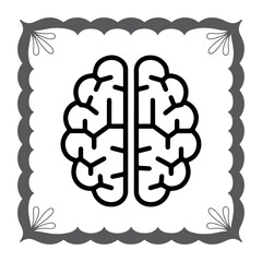Digital Brain Connection Icon
