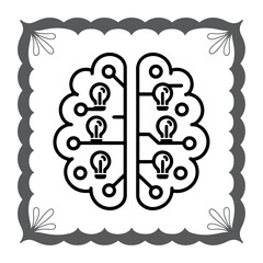 Naklejka premium Cognitive Computing Vector