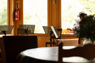 Close-ups before a classical music show