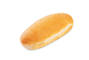 Hotdog bun on a white isolated background