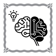 Cyber Brain Circuit Illustration
