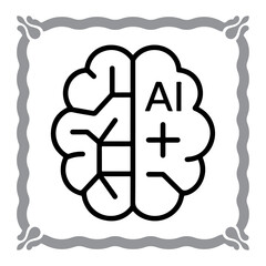 AI Meets Human Mind Concept
