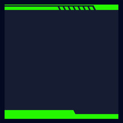 Square TemplateFuturistic square background. Social media frame vector illustration. Design element template.