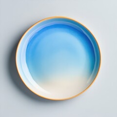 Artisan ceramic plate display studio setting photography minimalist environment overhead view aesthetic design