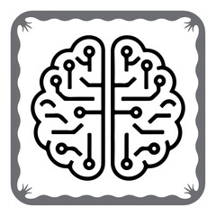 Brain Circuit Diagram Symbo