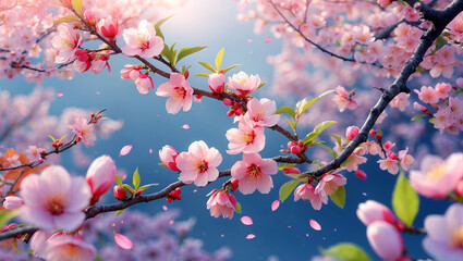 Stunning spring blossoms created with ai technology