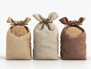Ancient grains display farm setting gigapixel rendering natural environment close-up spelt kamu bags