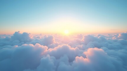 Abstract blurred pastel sunrise sky background