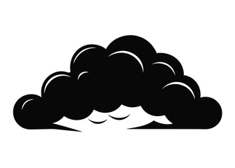 Cloudy Overcast Sky in Black and White Style