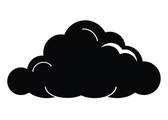 Cloudy Overcast Sky in Black and White Style