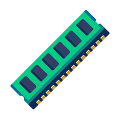 DDR4 RAM Module with Label Icon Design