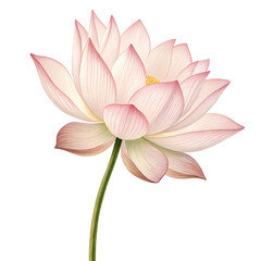 Fototapeta premium Kwiat lotosu png kwitnący lotos png kwiat wodny png święty lotos png kwiatowy wzór png spokojny kwiat png lotos medytacyjny png duchowy kwiat png przezroczysty obraz tła