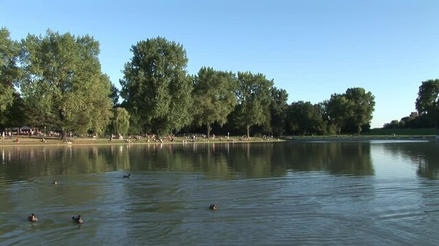 A Serene Day at Aachener Weiher in Cologne