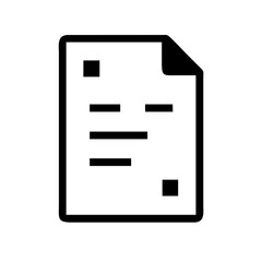 Digital Document with Corner Markers Icon Design