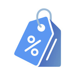 Discount Tags with Percentage Sign Icon Design